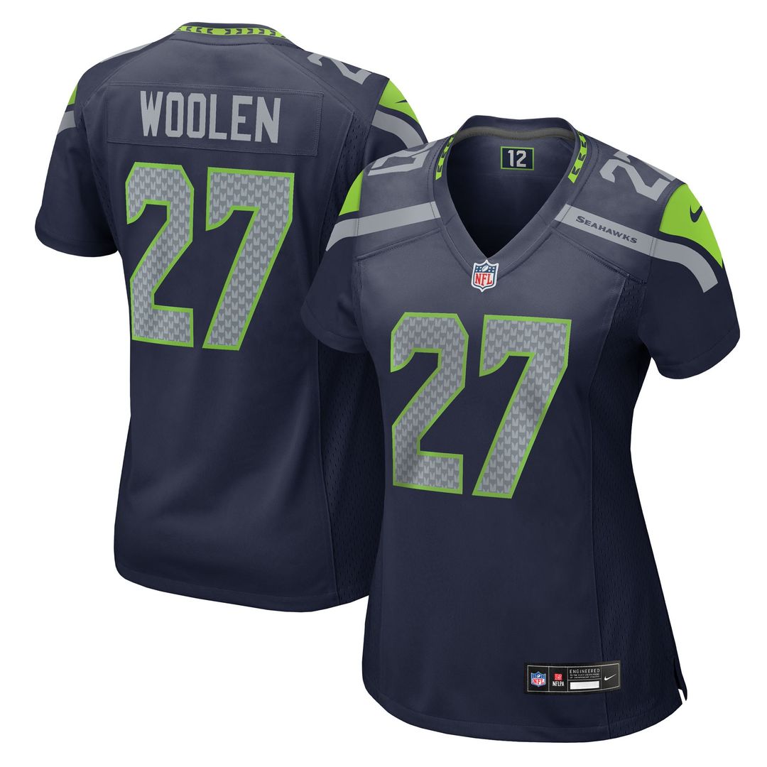 Riq Woolen Seattle Seahawks Women's Team Game Jersey - College Navy