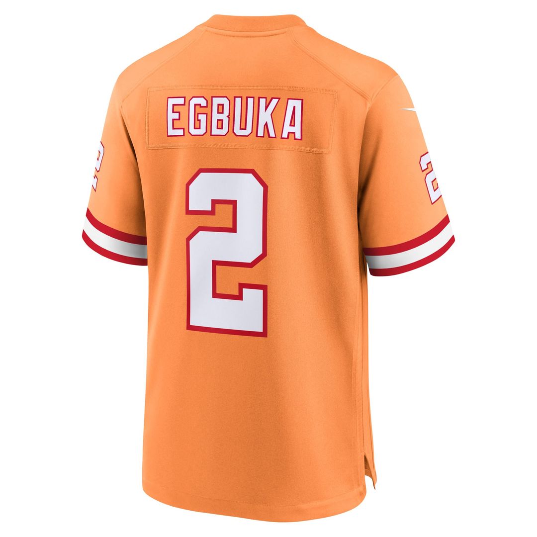 Emeka Egbuka Tampa Bay Buccaneers Alternate Game Player Jersey - Pewter