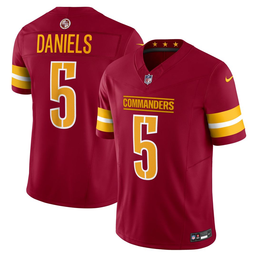Jayden Daniels Washington Commanders Vapor F.U.S.E. Limited Super Bowl Era Jersey - White