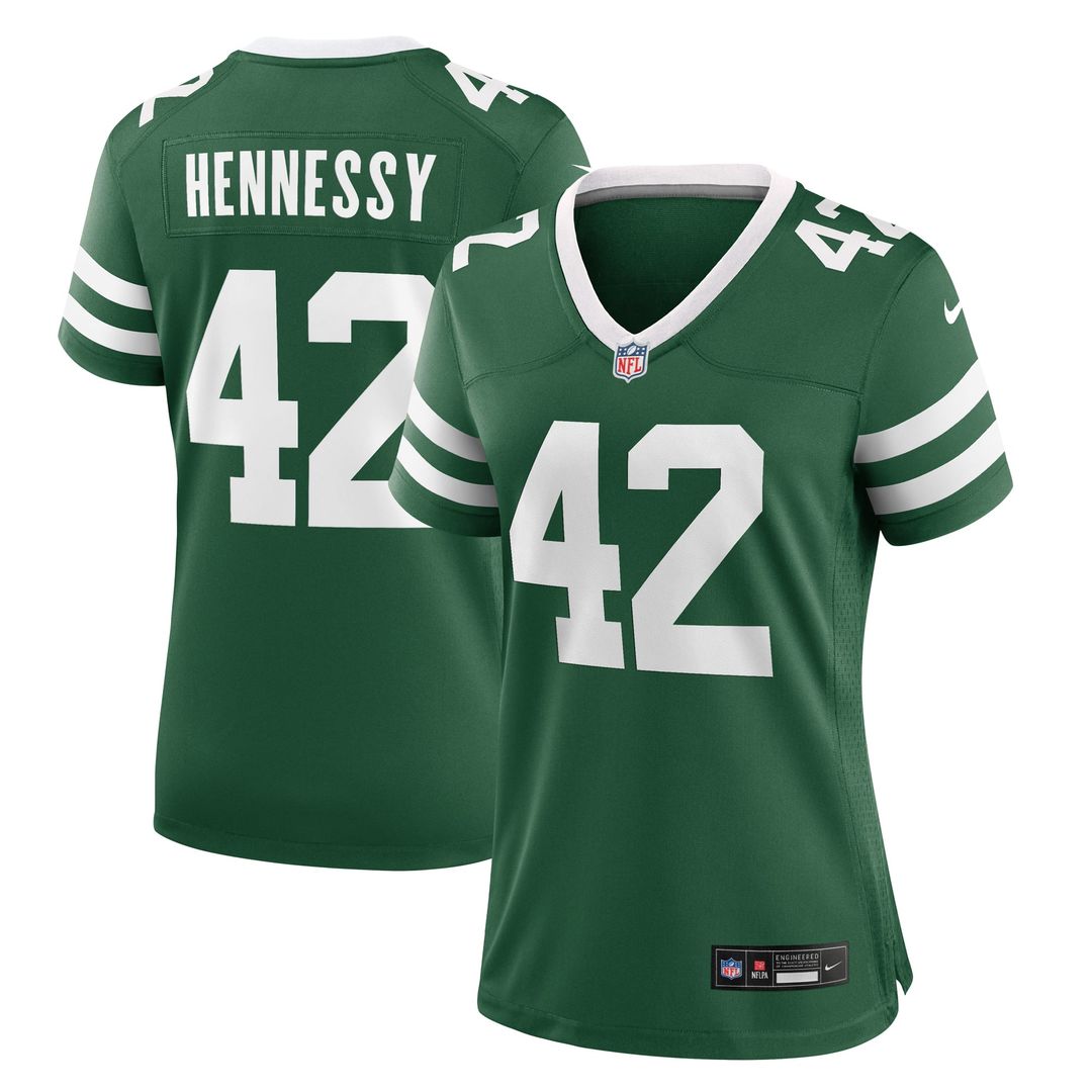 Thomas Hennessy New York Jets Women's Game Jersey - Legacy Green