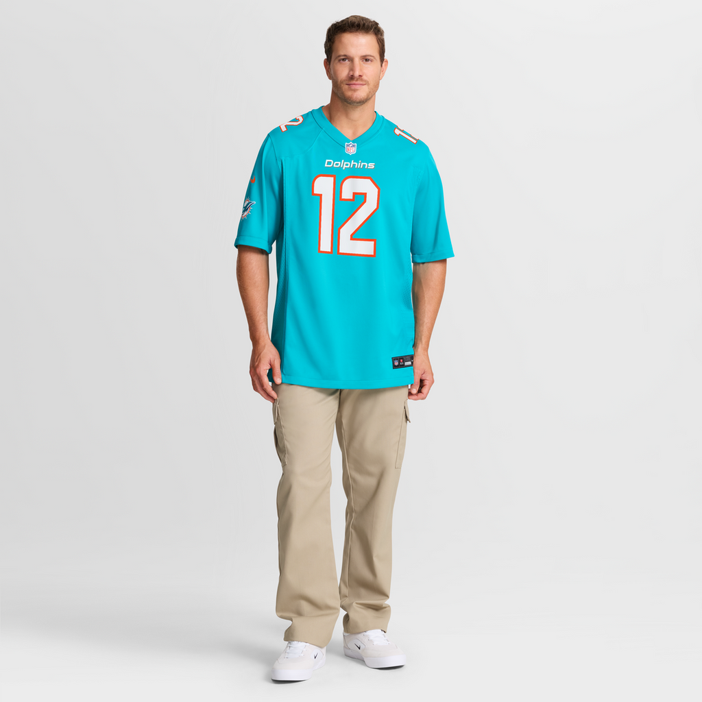 Bob Griese Miami Dolphins Game Retired Player Jersey - Aqua