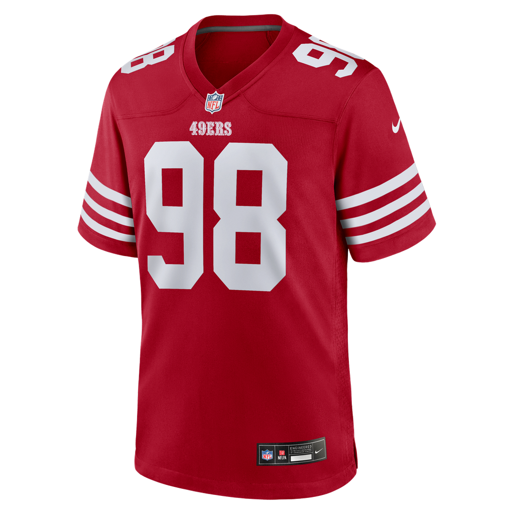 Mykel Williams San Francisco 49ers Game Player Jersey - Scarlet