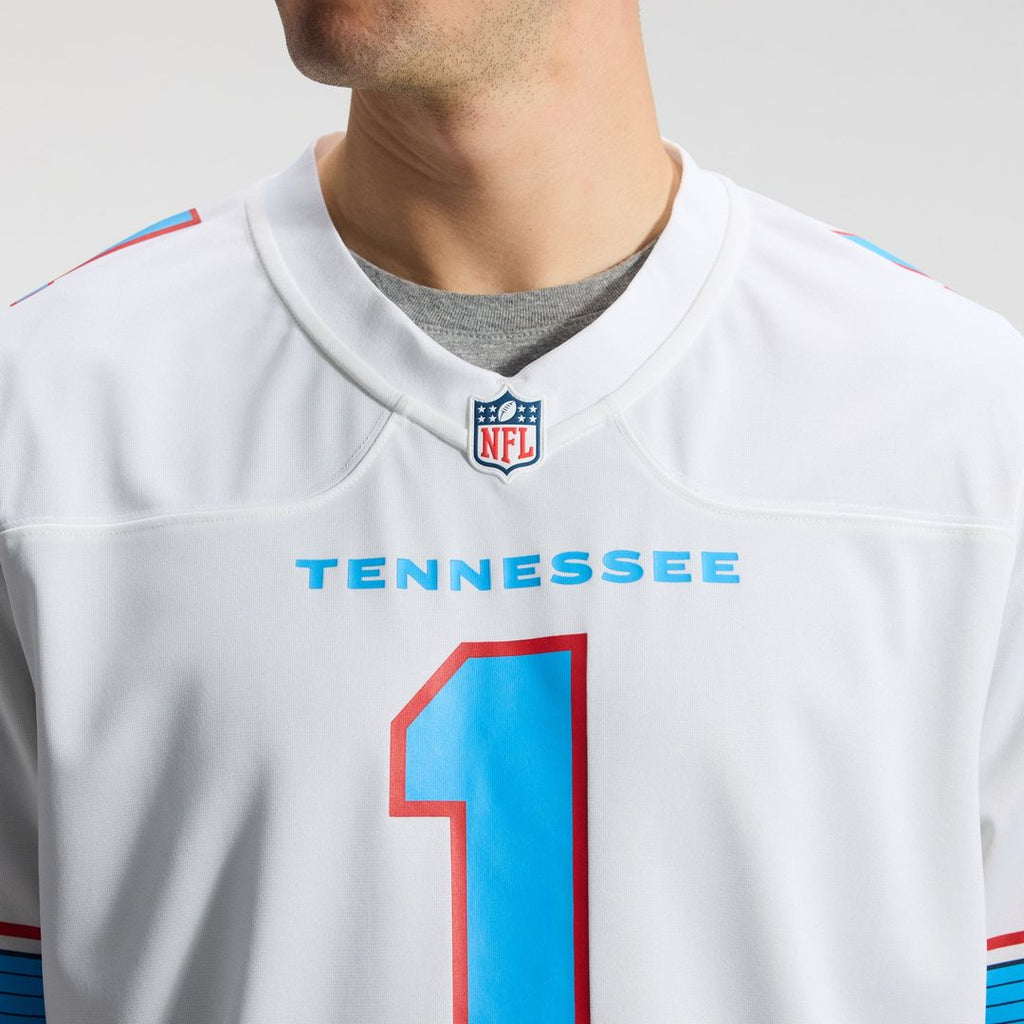 Cameron Ward Tennessee Titans Game Jersey - White