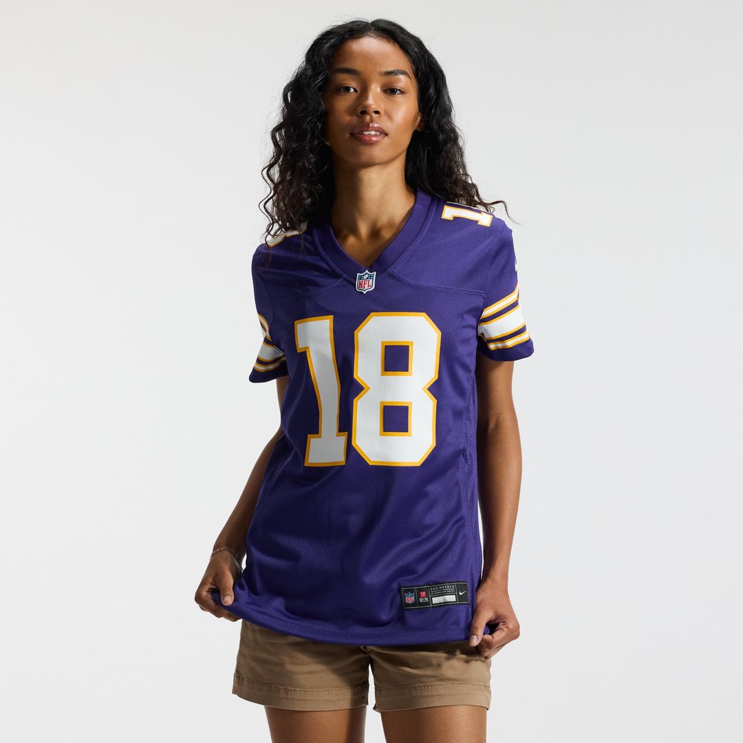 Justin Jefferson Minnesota Vikings Women's Player Jersey - Purple