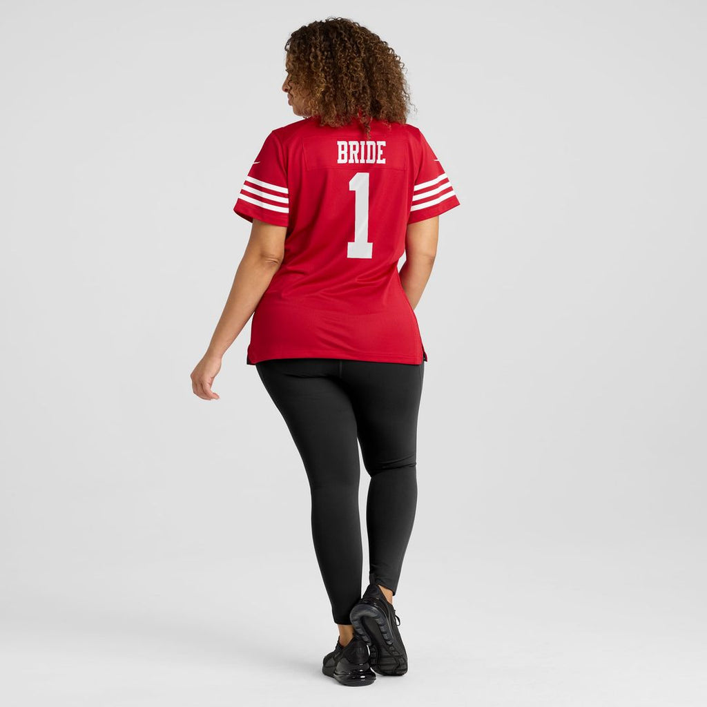 Number 1 Bride San Francisco 49ers Women's Game Jersey - Scarlet