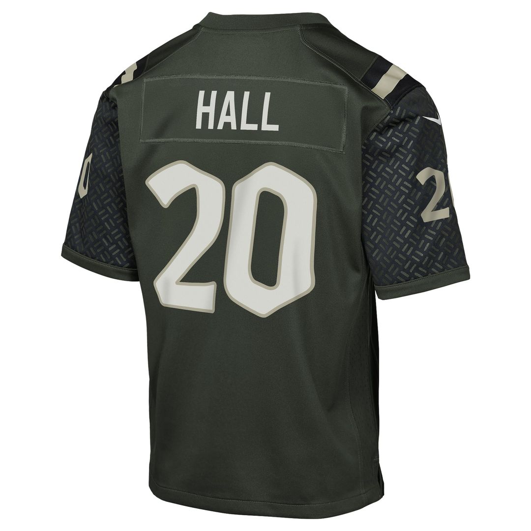 Breece Hall New York Jets Youth 2025 Rivalries Collection Game Jersey - Gotham Green