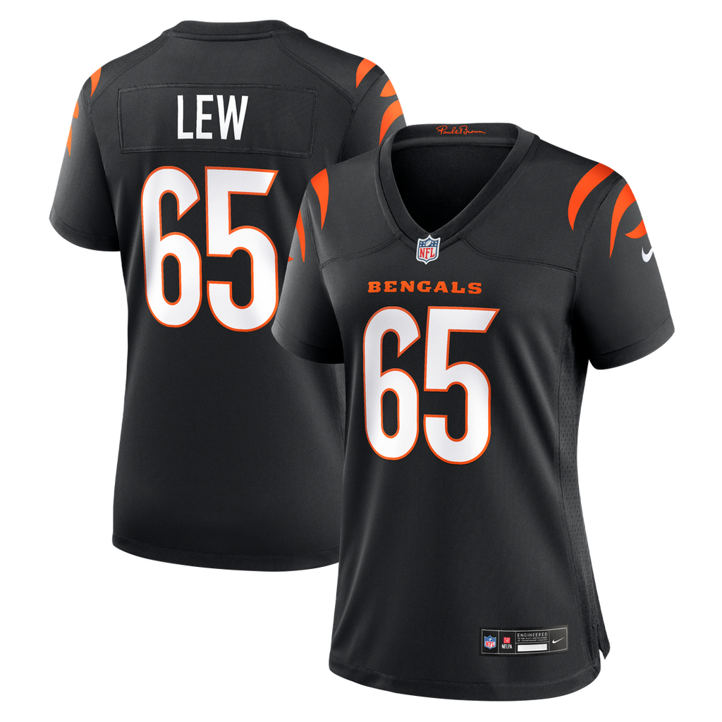 Connor Lew Cincinnati Bengals Women's Team Game Jersey - Black