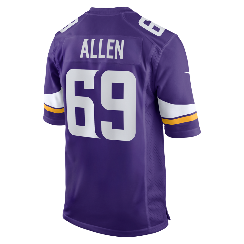 Jared Allen Minnesota Vikings Retired Player Game Jersey - Purple