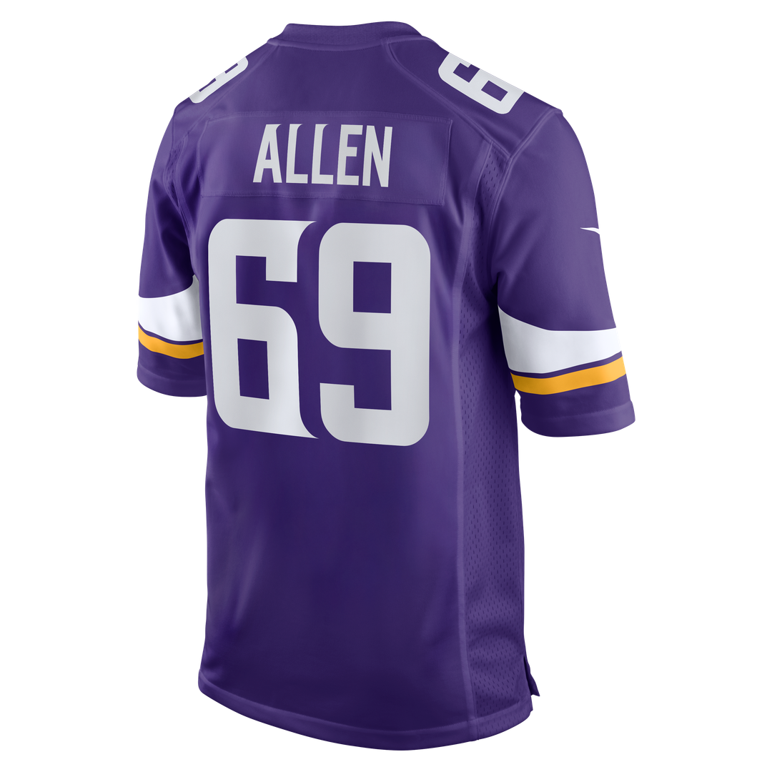 Jared Allen Minnesota Vikings Retired Player Game Jersey - Purple