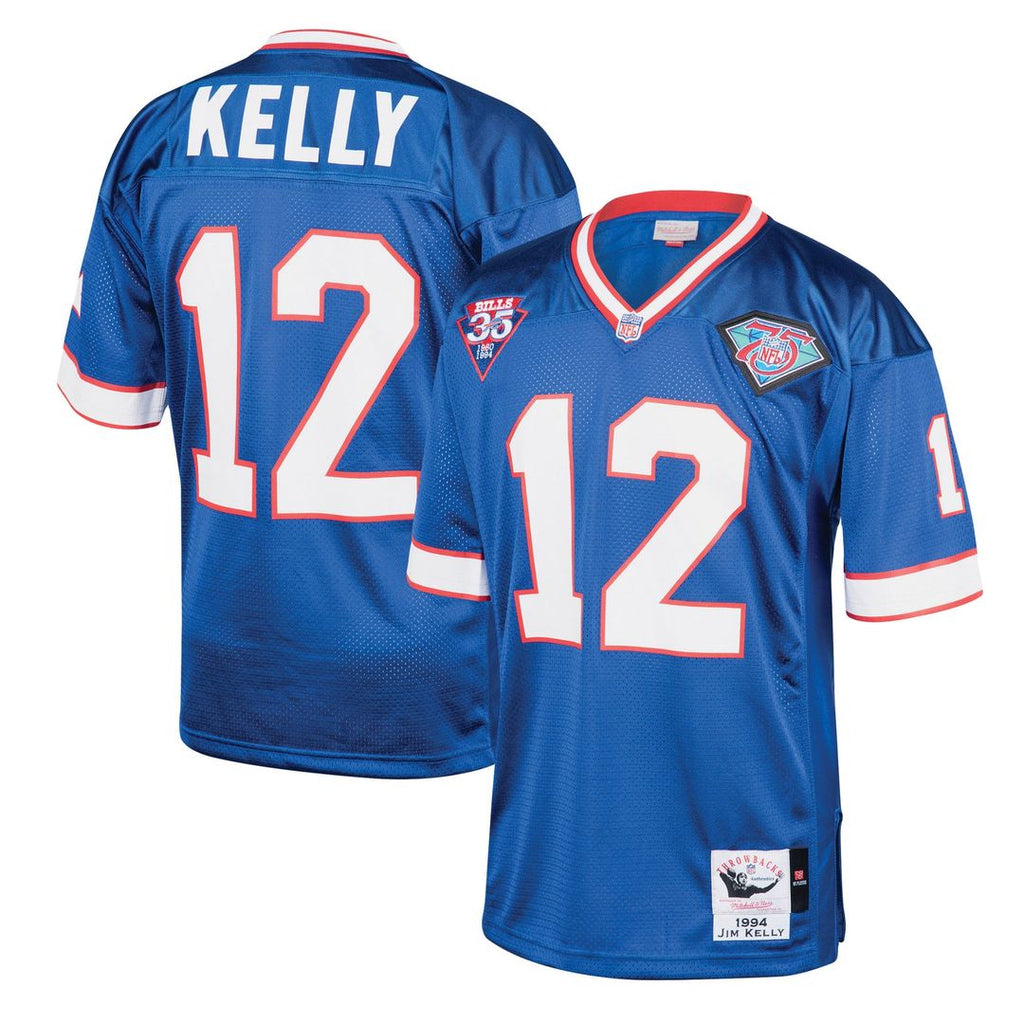 Jim Kelly Buffalo Bills 1994 Authentic Throwback Retired Player Jersey - Royal