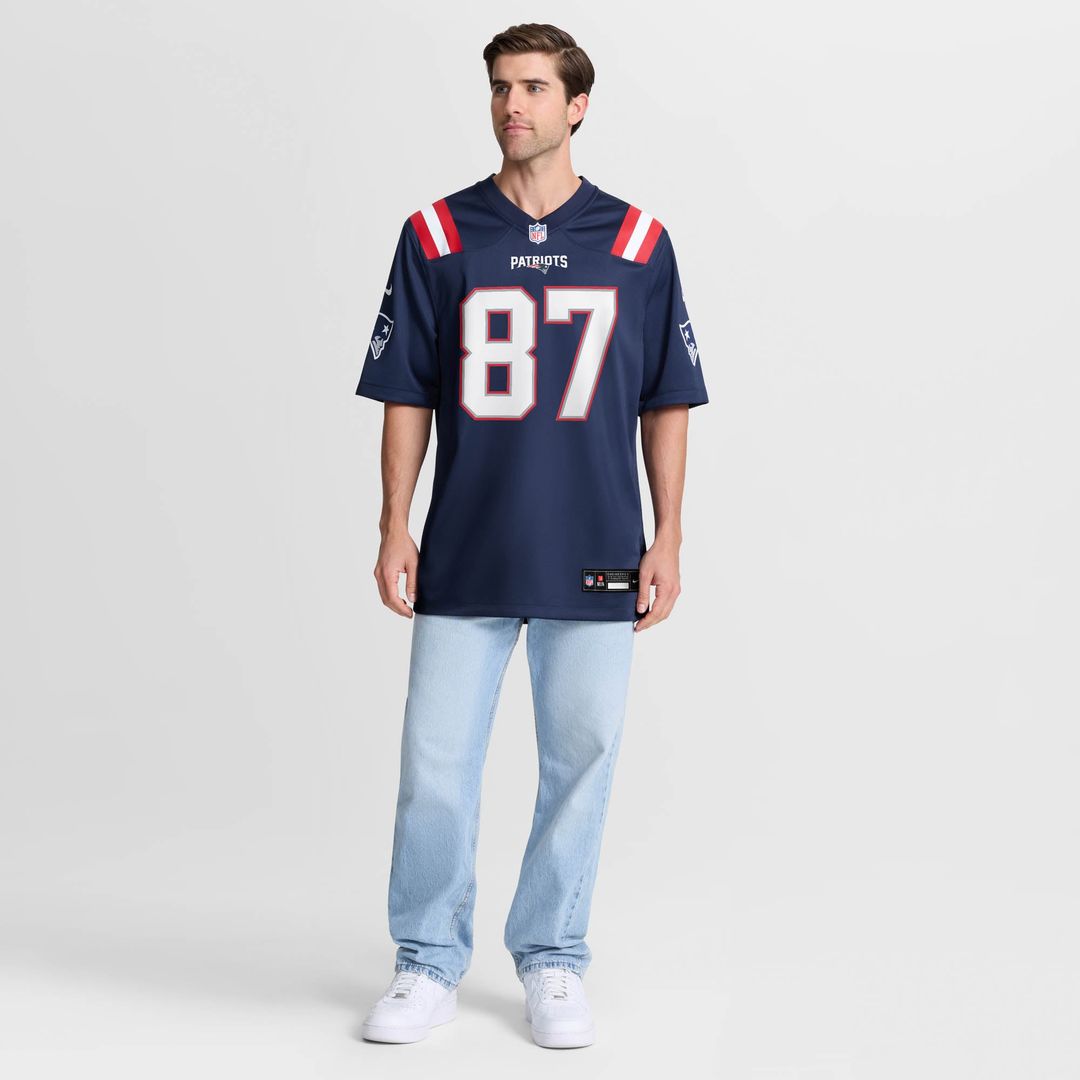 Romeo Doubs New England Patriots Game Jersey - Navy