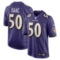 Adisa Isaac Baltimore Ravens Team Game Jersey - Purple