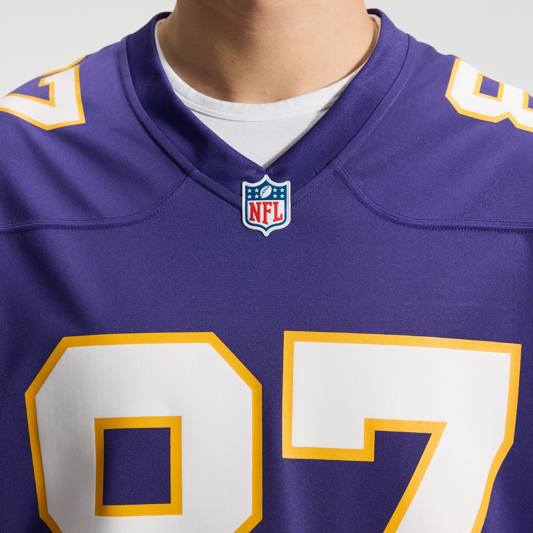 T.J. Hockenson Minnesota Vikings Classic Player Game Jersey - Purple