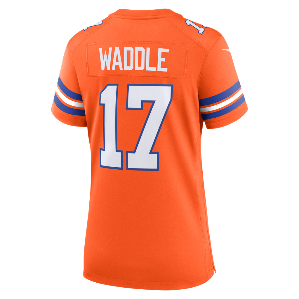 Jaylen Waddle Denver Broncos Women's Mile High Collection 1977 Throwback Game Jersey - Orange