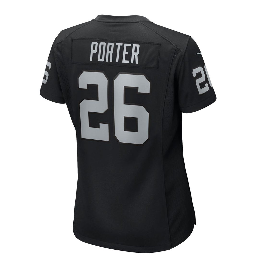 Darien Porter Las Vegas Raiders Women's Team Game Jersey - Black
