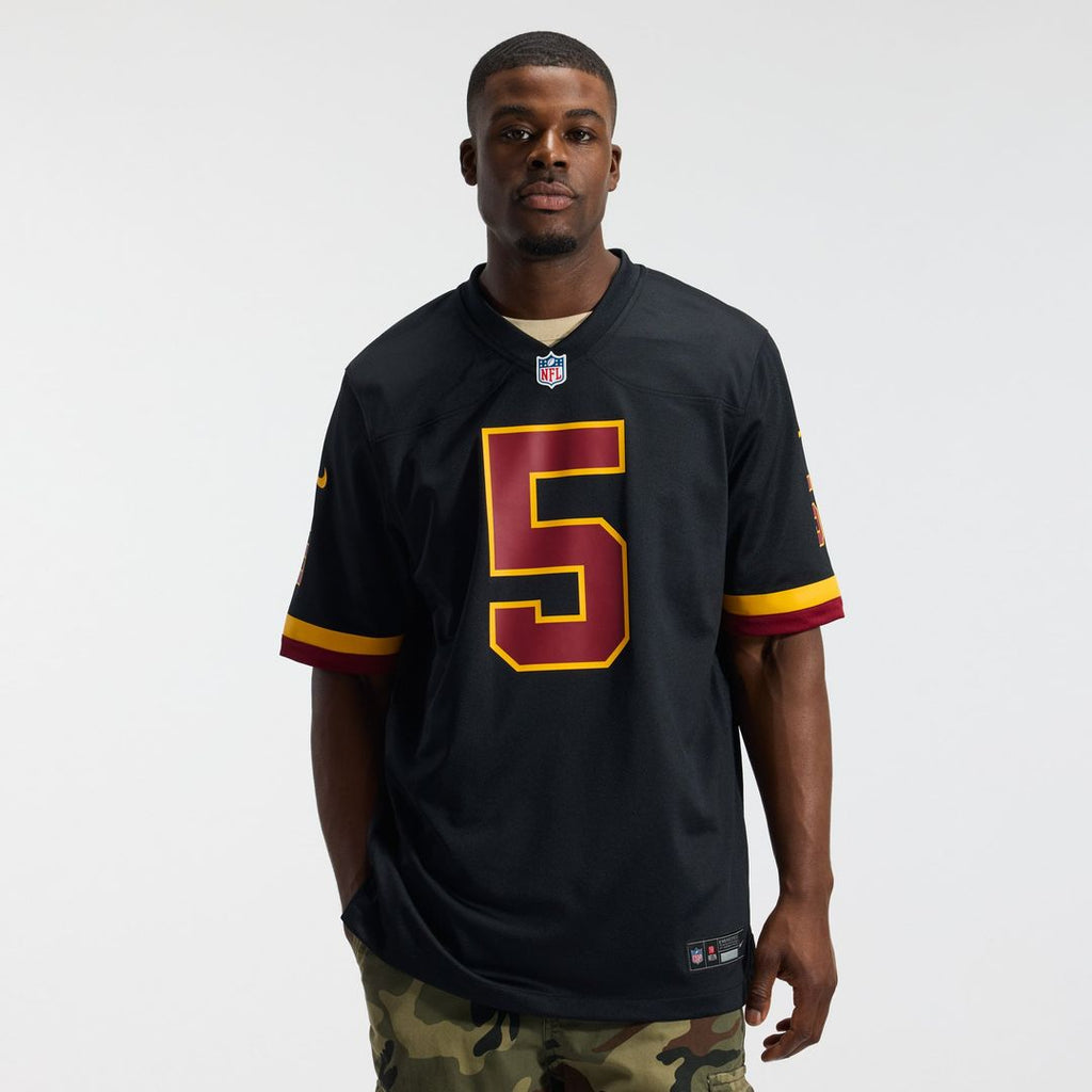 Hail Raiser Jayden Daniels Washington Commanders Alternate Game Jersey - Black