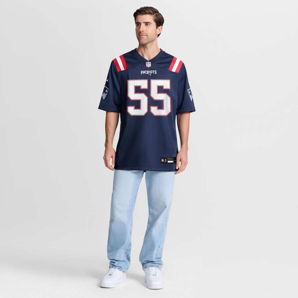 Jared Wilson New England Patriots Team Game Jersey - Navy