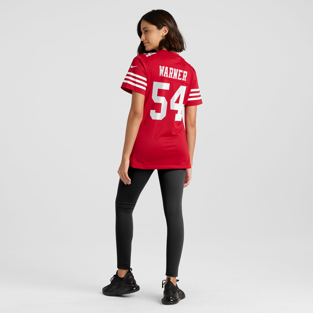 Fred Warner San Francisco 49ers Women's 80th Anniversary Game Jersey - Scarlet