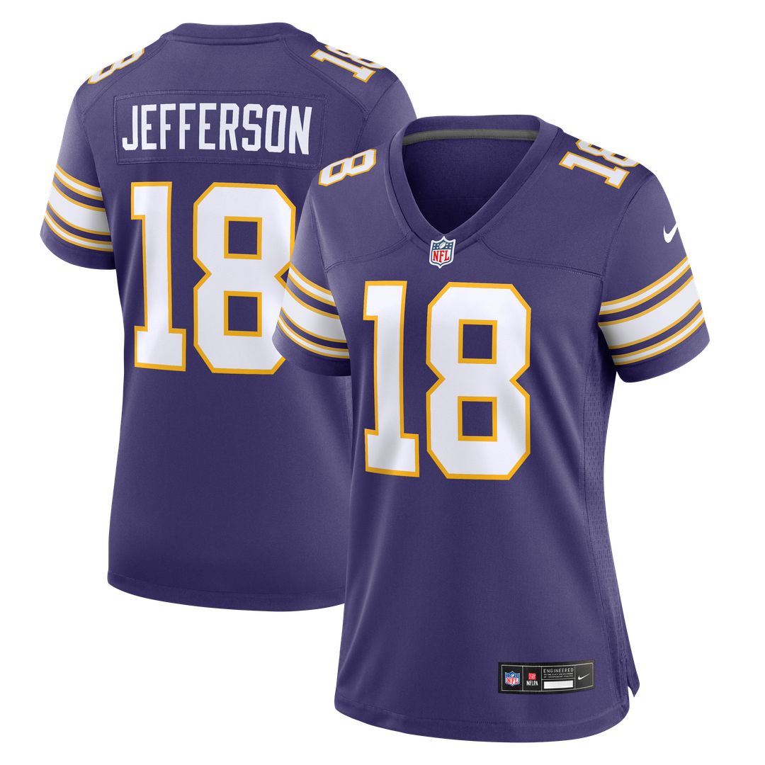 Justin Jefferson Minnesota Vikings Women's Alternate Game Player Jersey - White
