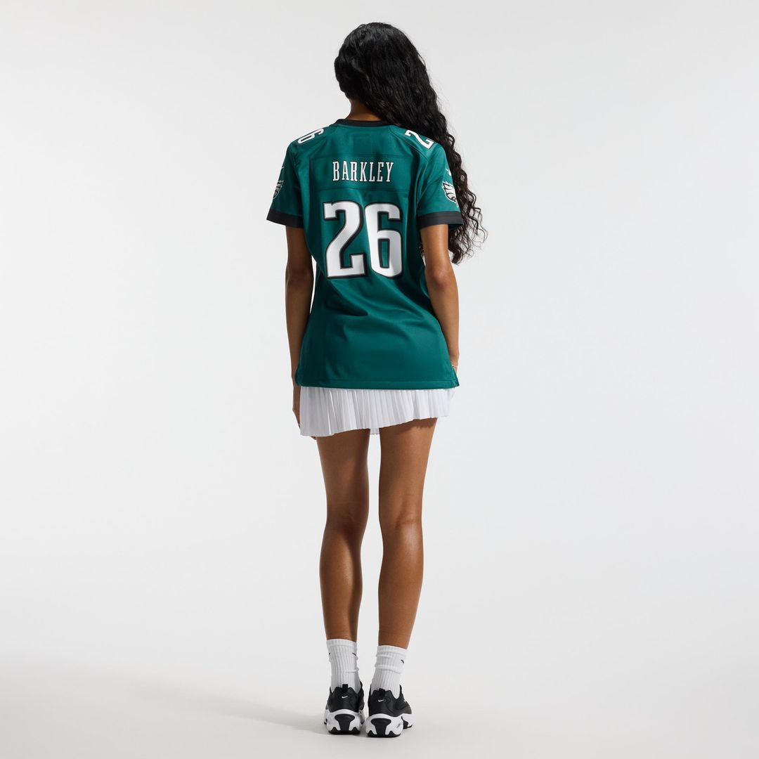 Saquon Barkley Philadelphia Eagles Women's Team Game Jersey - Midnight Green