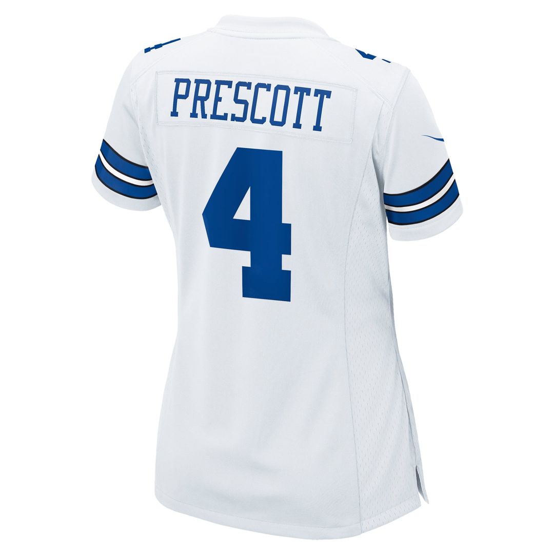 Dak Prescott Dallas Cowboys Women's Team Game Jersey - White
