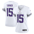Dallas Turner Minnesota Vikings Women's Alternate Game Jersey - White