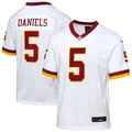 Jayden Daniels Washington Commanders Youth Game Super Bowl Era Jersey - White
