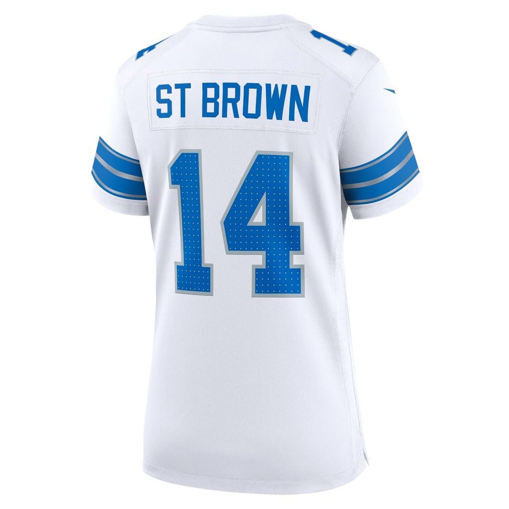 Amon - Ra St. Brown Detroit Lions Women's White Game Jersey - White