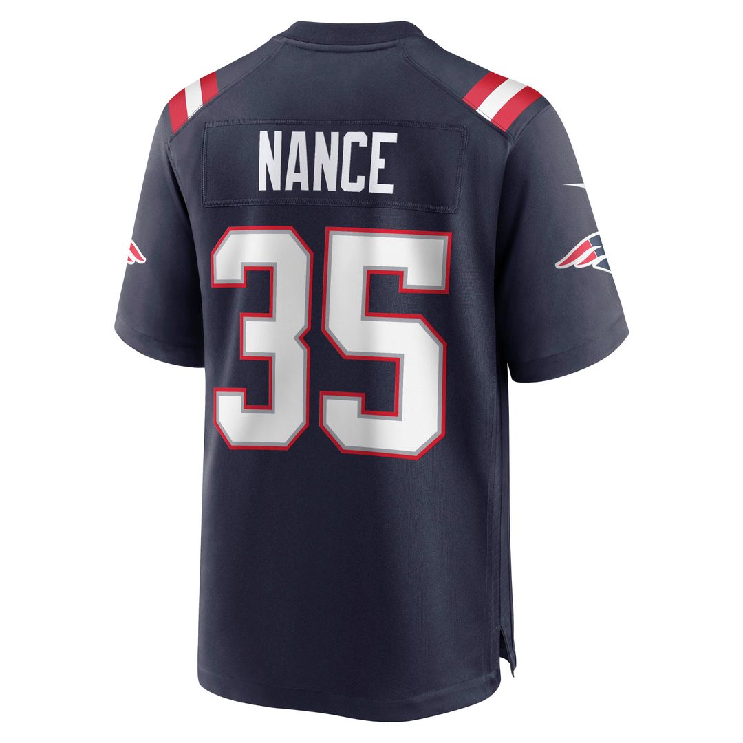 Jim Nance New England Patriots Retired Player Jersey - Navy