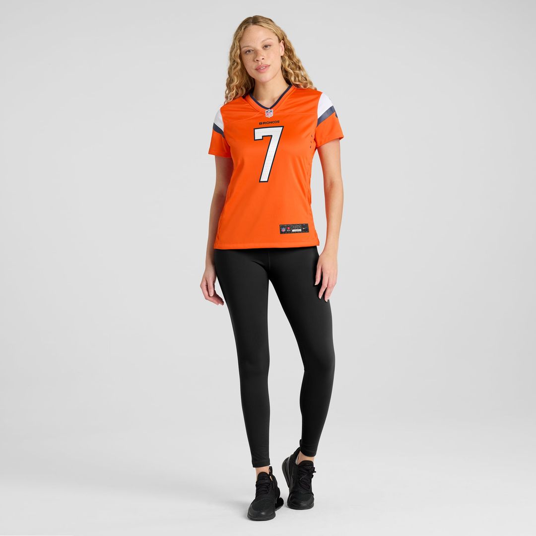 John Elway Denver Broncos Women's Team Retired Player Game Jersey - Orange
