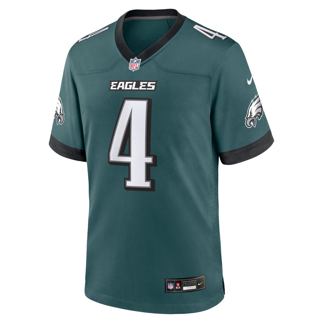 Jake Elliott Philadelphia Eagles Team Game Jersey - Midnight Green