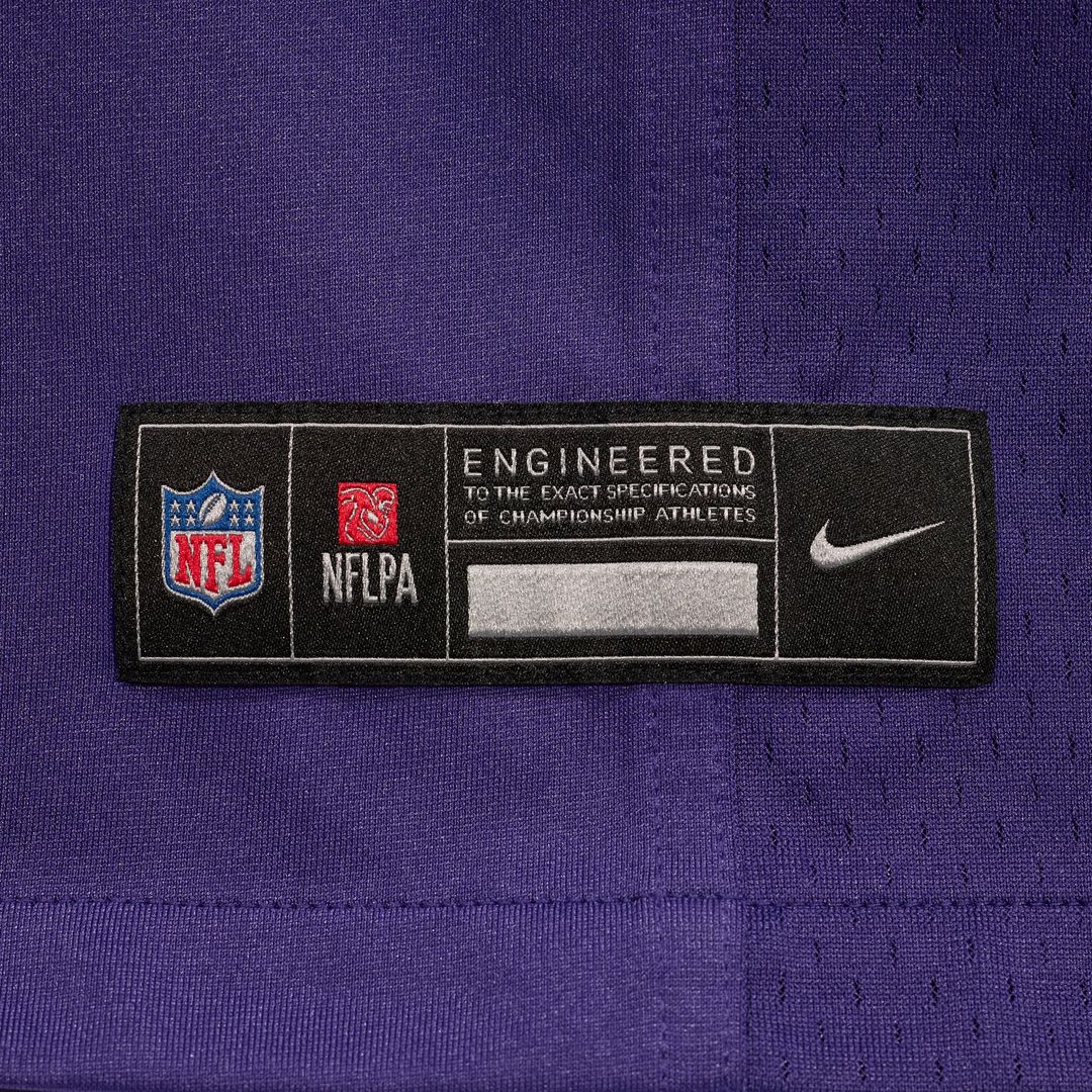Tony Siragusa Baltimore Ravens Game Retired Player Jersey - Purple