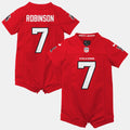 Bijan Robinson Atlanta Falcons Newborn Romper Game Jersey - Red