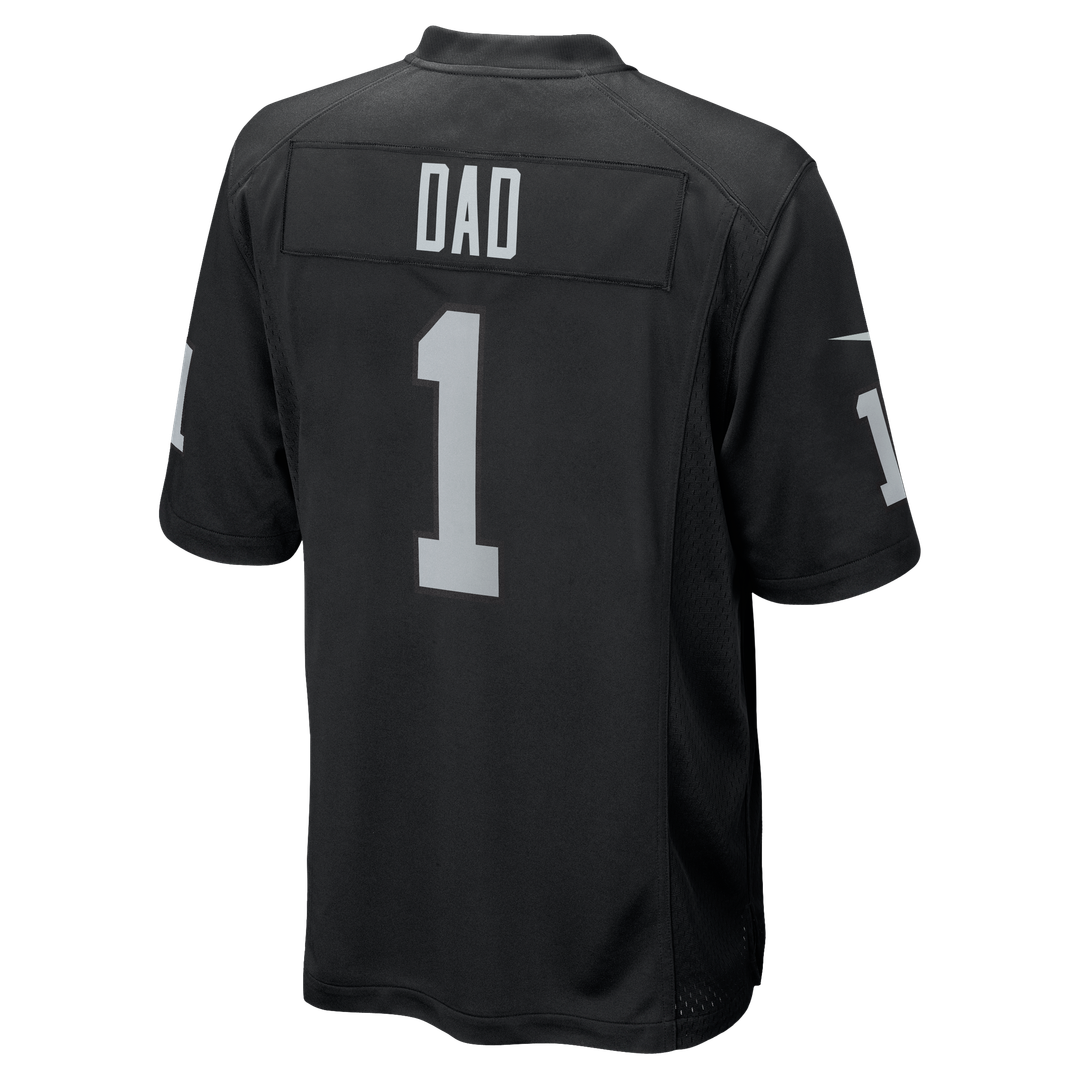 Number 1 Dad Las Vegas Raiders Game Jersey - Black