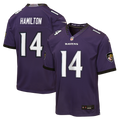 Kyle Hamilton Baltimore Ravens Youth Team Game Jersey - Purple