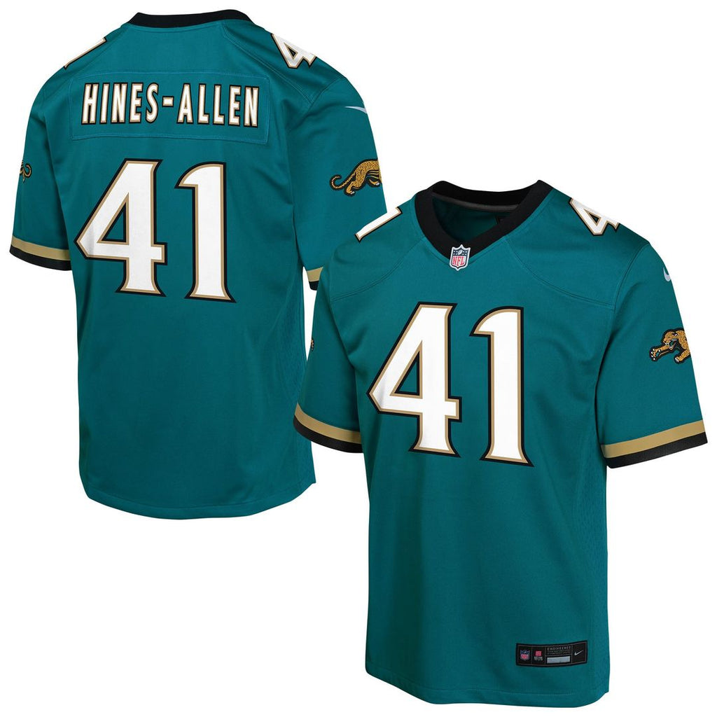 Josh Hines - Allen Jacksonville Jaguars Youth Alternate 2 Prowler Throwback Game Jersey - Teal