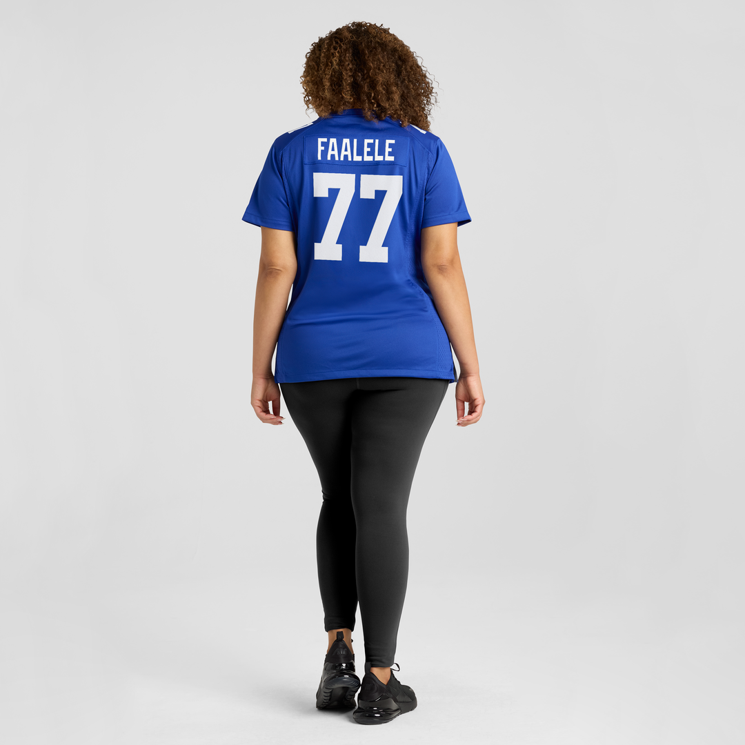 Daniel Faalele New York Giants Women's Team Game Jersey - Royal