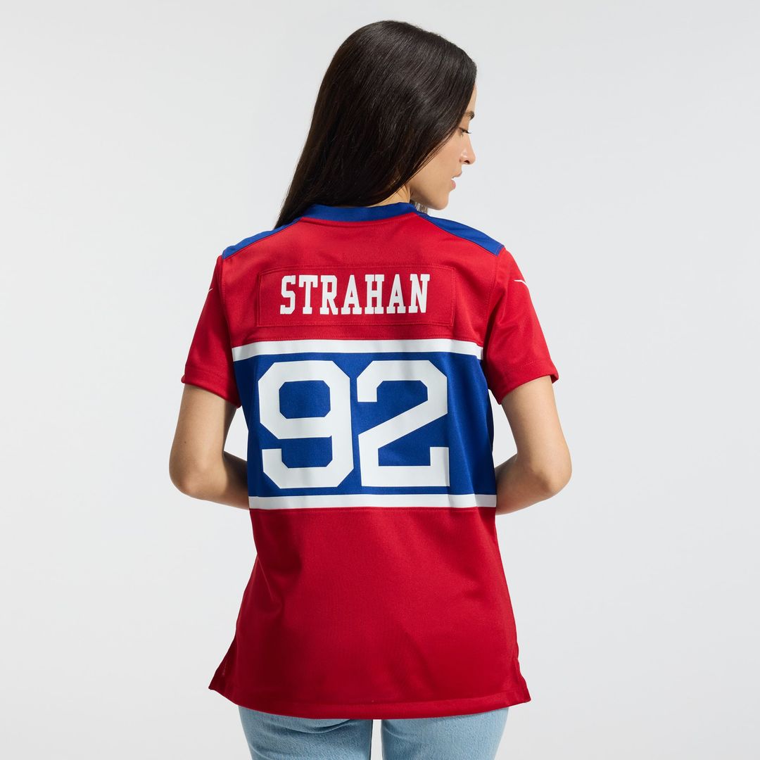 Michael Strahan New York Giants Women's Alternate Retired Player Game Jersey - Century Red