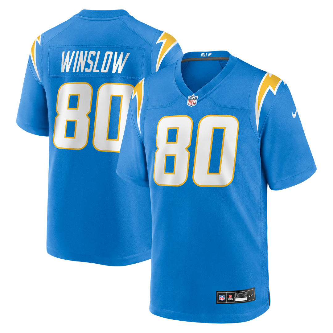 Kellen Winslow Los Angeles Chargers Game Retired Player Jersey - Powder Blue