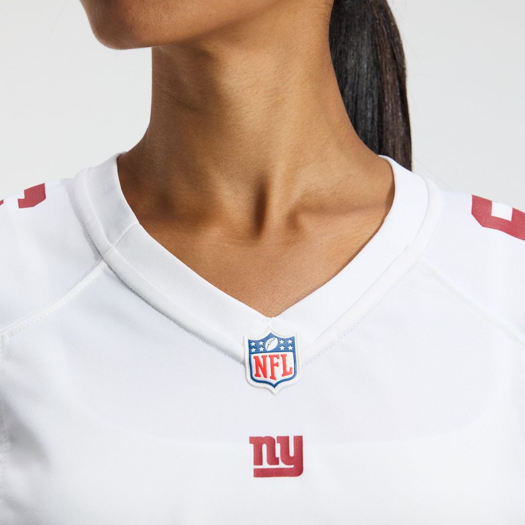 Jaxson Dart New York Giants Women's Game Jersey - White