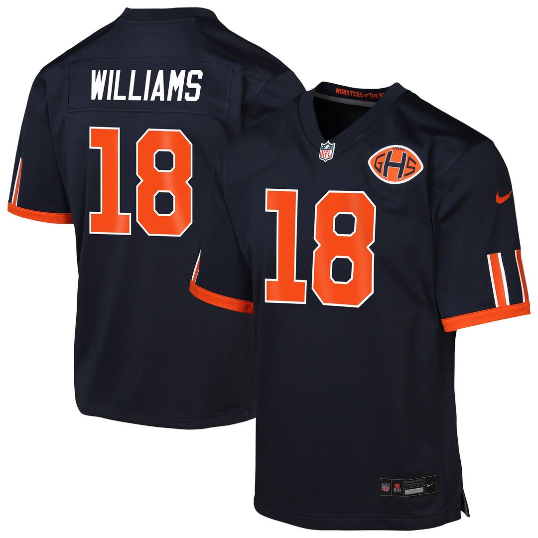 Caleb Williams Chicago Bears Youth 2026 Rivalries Collection Game Jersey - Navy