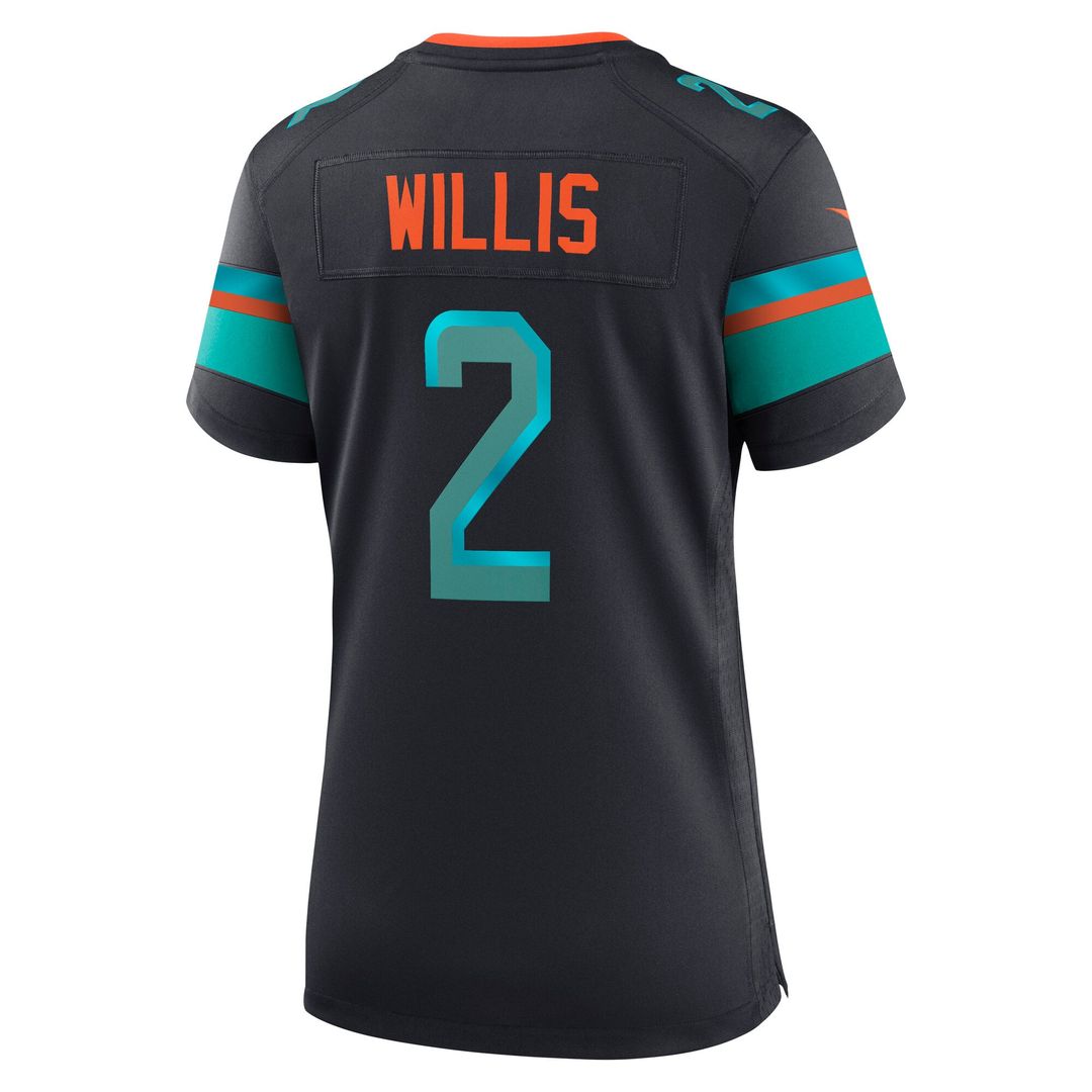 Malik Willis Miami Dolphins Women's Rivalries Collection Game Jersey - Pitch Blue