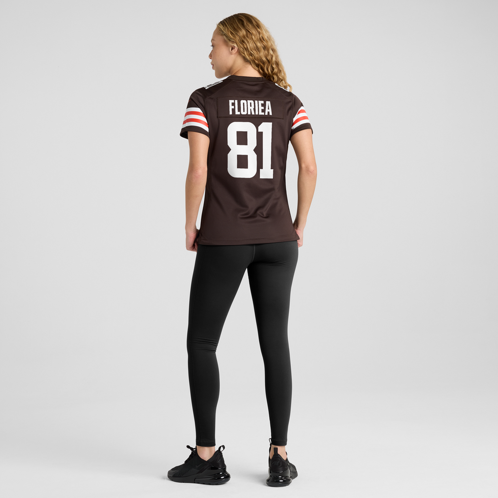 Luke Floriea Cleveland Browns Women's Team Game Jersey - Brown