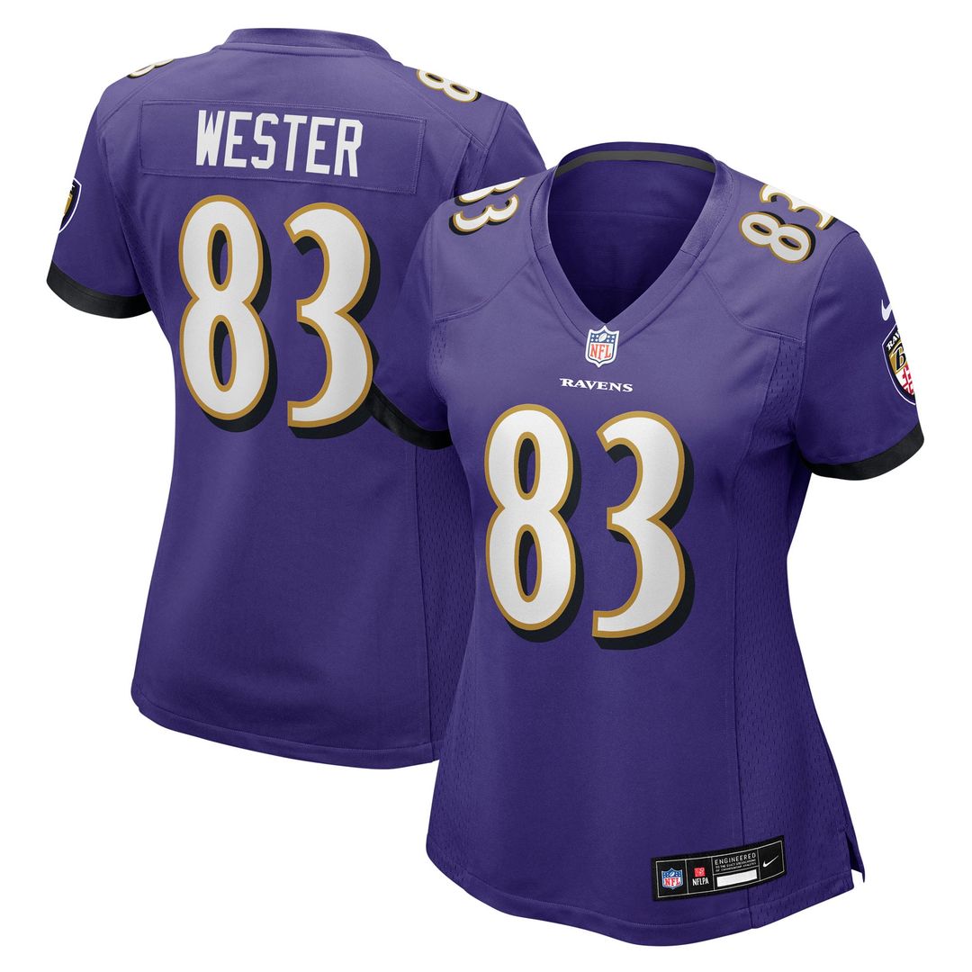 LaJohntay Wester Baltimore Ravens Women's Team Game Jersey - Purple