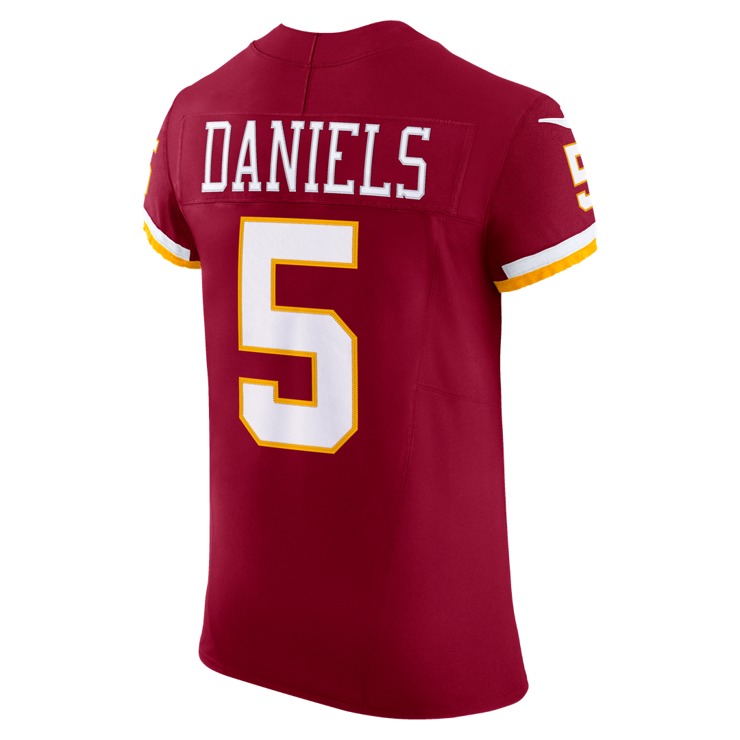 Jayden Daniels Washington Commanders Team Vapor F.U.S.E. Elite Jersey - Burgundy