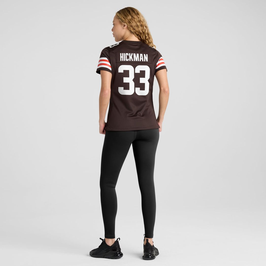 Ronnie Hickman Cleveland Browns Women's Team Game Jersey - Brown