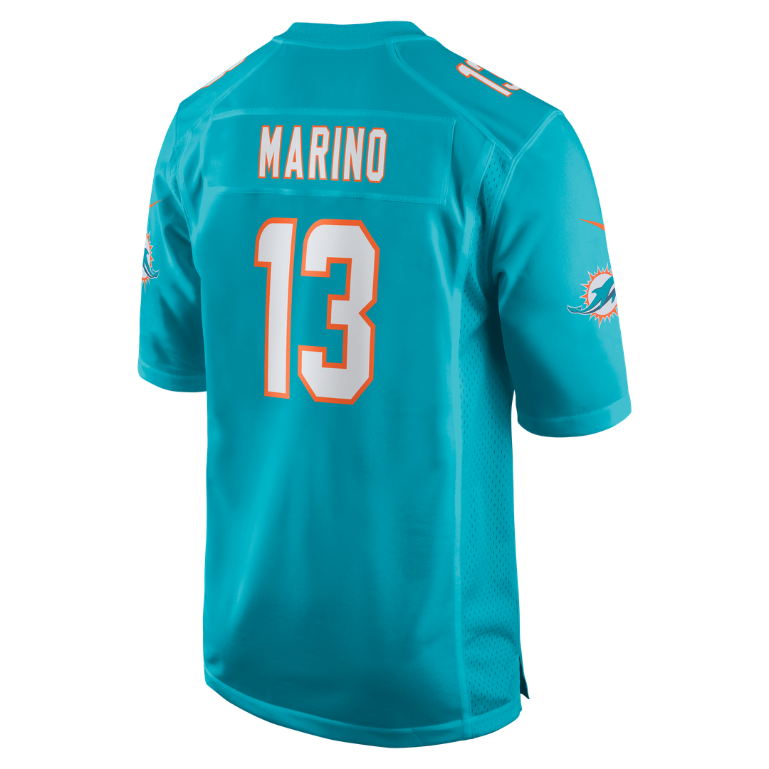 Dan Marino Miami Dolphins Game Retired Player Jersey - Aqua