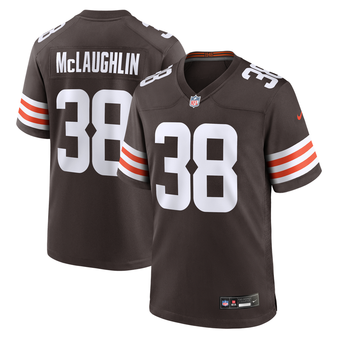 Jaleel McLaughlin Cleveland Browns Team Game Jersey - Brown