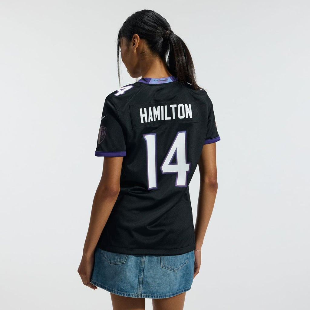 Kyle Hamilton Baltimore Ravens Women's Team Game Jersey - Purple