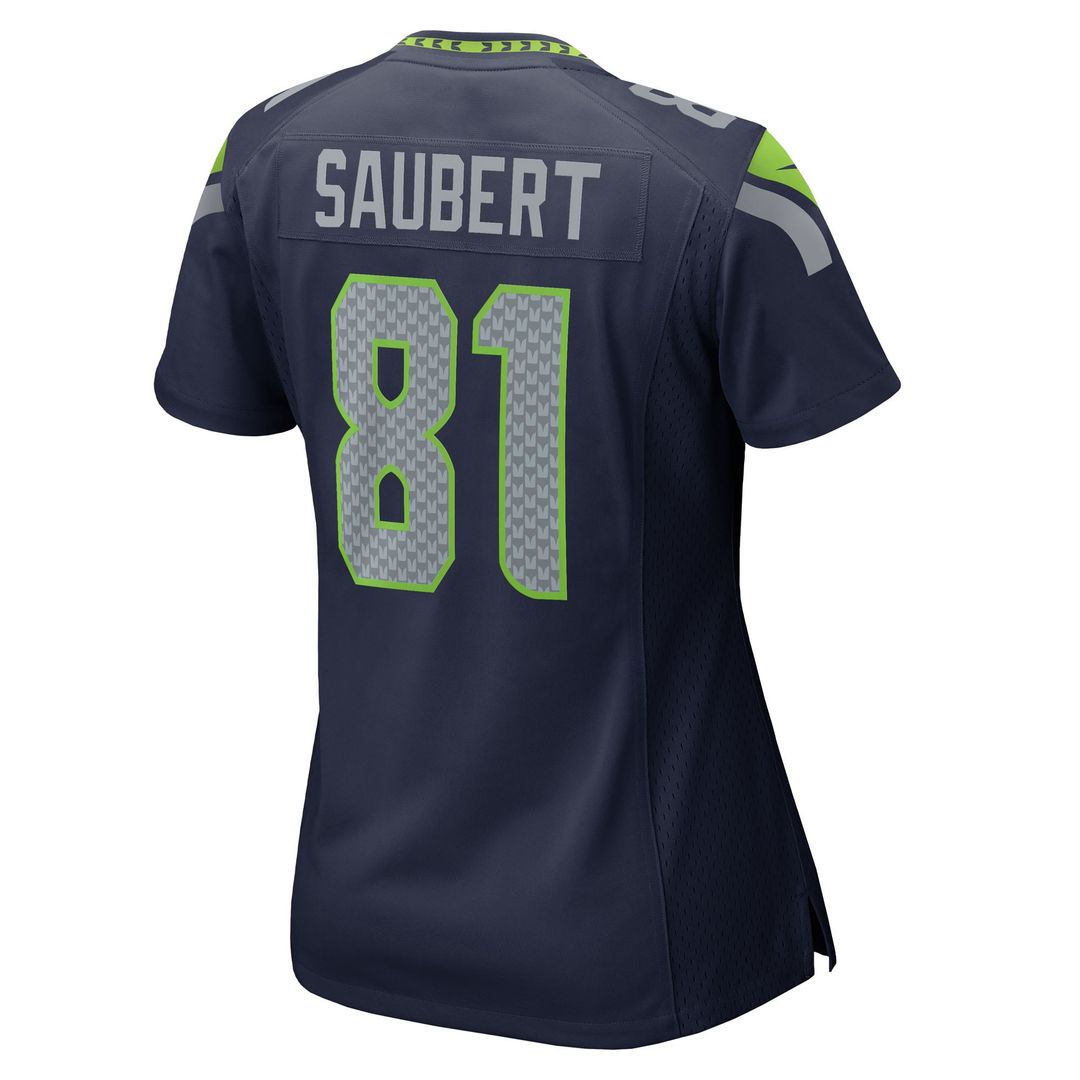 Eric Saubert Seattle Seahawks Women's Team Game Jersey - College Navy